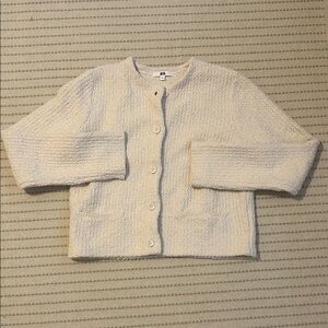 Uniqlo Cream Cardigan Sweater